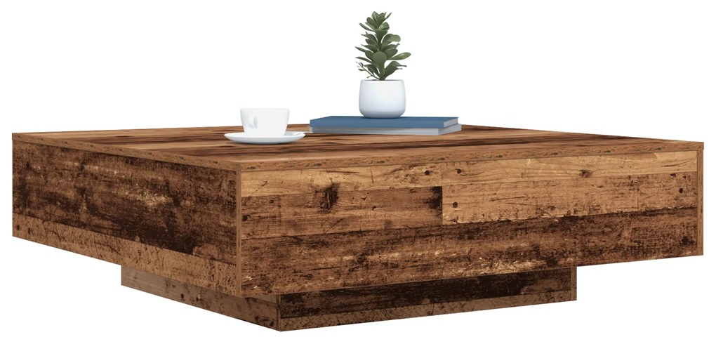 vidaXL Τραπεζάκι Σαλονιού Παλαιό ξύλο 100 x 100 x 31 cm