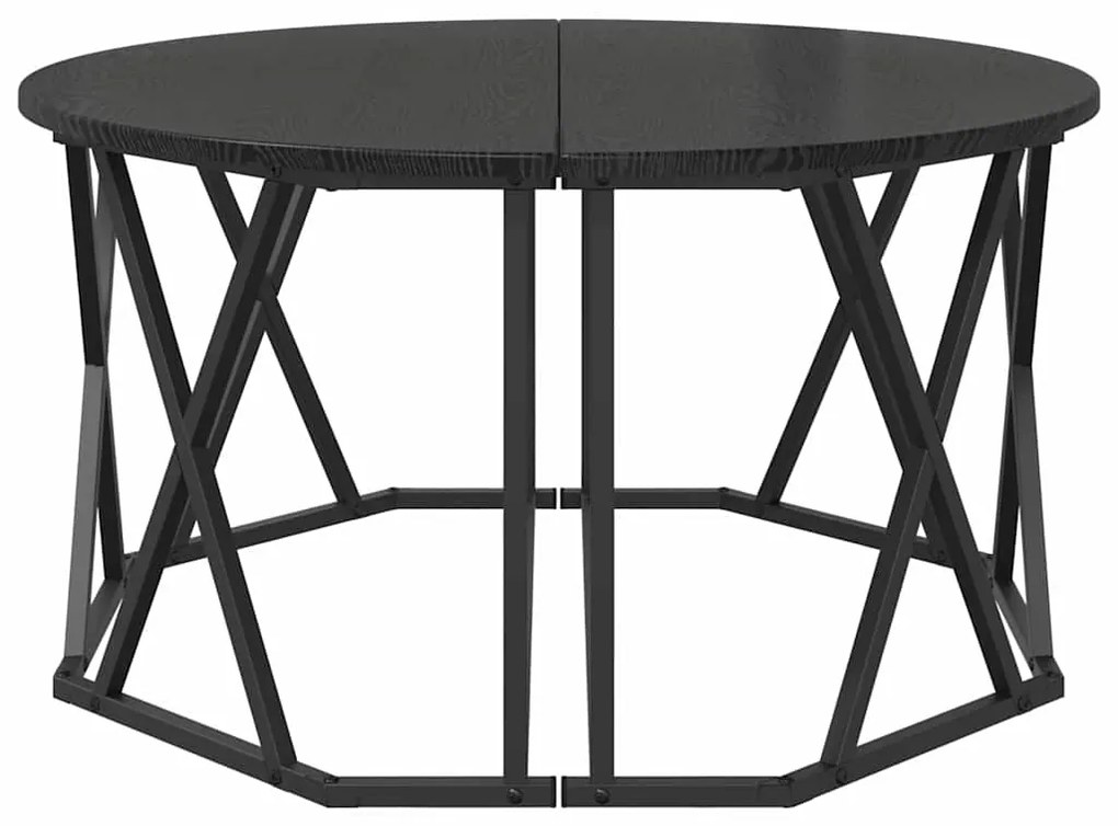 vidaXL Τραπεζάκι σαλονιού Μαύρη δρυς 80 x 80 x 42 cm