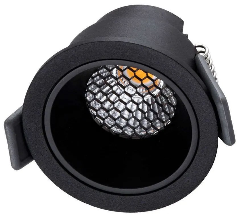 Φωτιστικό Οροφής - Σποτ Χωνευτό Pluto-S 60250 7W Led Φ6,4x4,9cm Black GloboStar