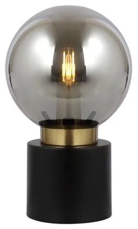 Επιτραπέζιο Φωτιστικό E14 Φιμέ Marka Globo Lighting 21003BB Μαύρο-Χρυσό