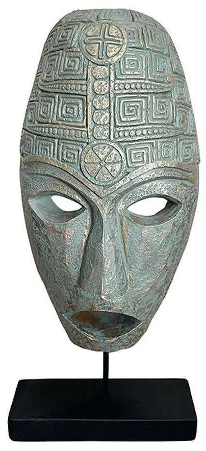 Διακοσμητικό Επιτραπέζιο Face 0038-223-049 22x11,5x50cm Veraman-Gold Polyresin