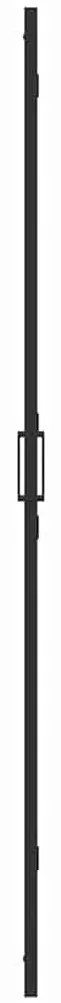 vidaXL Τοίχος Walk-In Ντους Μαύρο 90 x 6.5 x 190 εκ.
