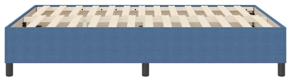 vidaXL Κρεβάτι με ελατήρια Μπλε 140 x 200 cm Βελούδο