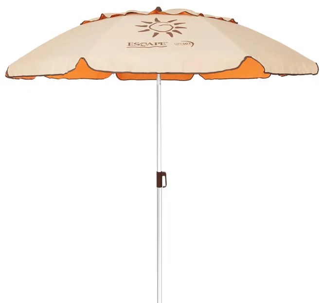 Ομπρέλα Παραλίας Αλουμινίου Escape 1.82m PE 180gsm UPF50+ Πορτοκαλί 12211
