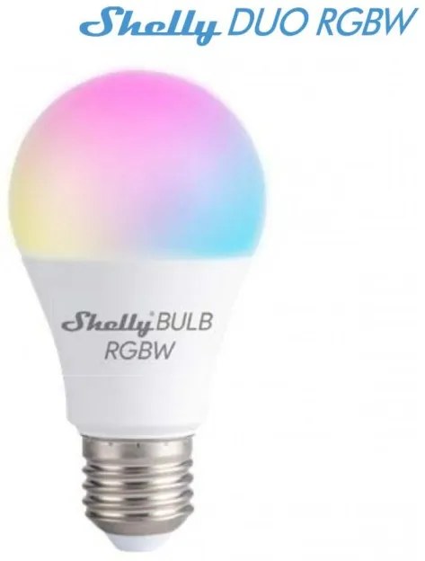 Έξυπνη Λάμπα Ε27 A60 LED 9W Λευκό 3CCT RGBW Dimmable Wi-Fi Shelly DUO RGBW A60 E27Elvhx-Shelly DUO RGBW A60 E27-Λευκό Shelly DUO RGBW A60 E27