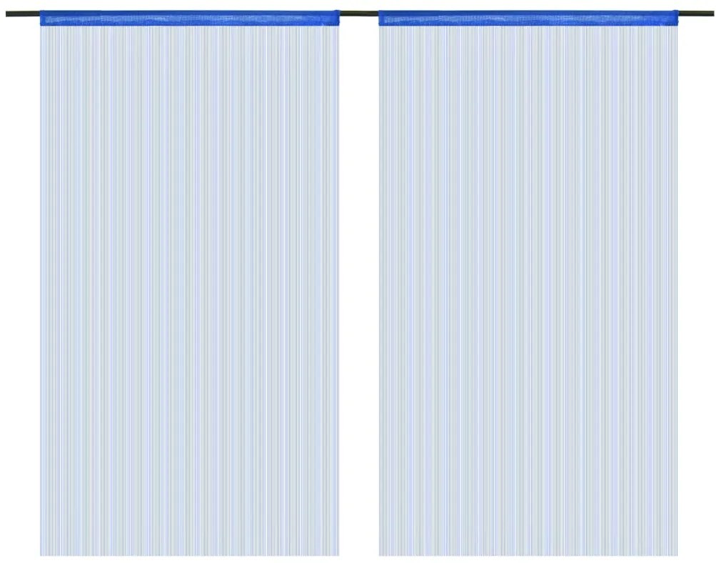 ΚΟΥΡΤΙΝΕΣ ΜΕ ΚΡΟΣΣΙΑ 2 ΤΕΜ. ΜΠΛΕ 100 X 250 ΕΚ. 132406