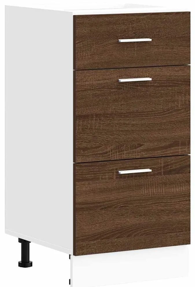Κάτω ντουλάπι καφέ δρυς 40x46x81,5 cm Κατασκευασμένο ξύλο - Καφέ
