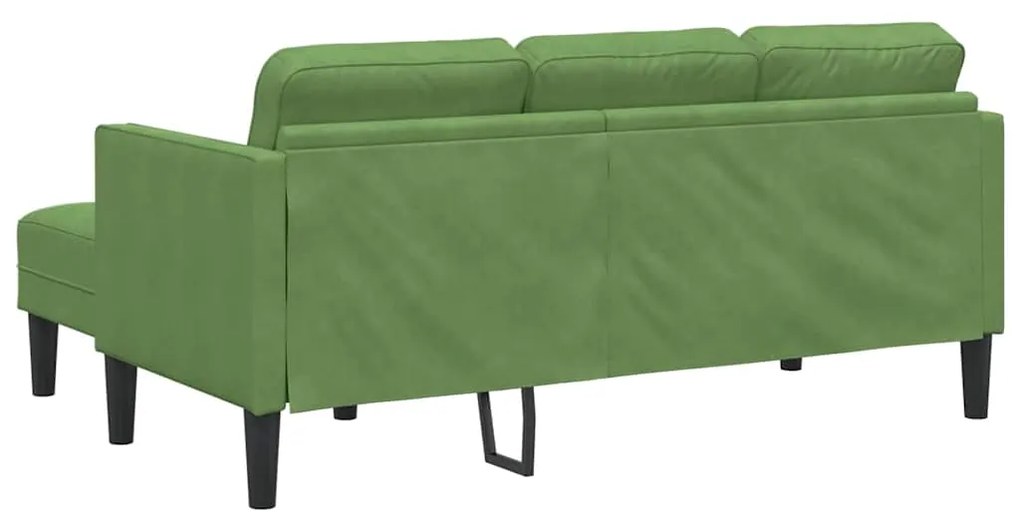 vidaXL Σετ Καναπέ Ανοιχτό πράσινο 173 x 131 x 67 εκ Βελούδο