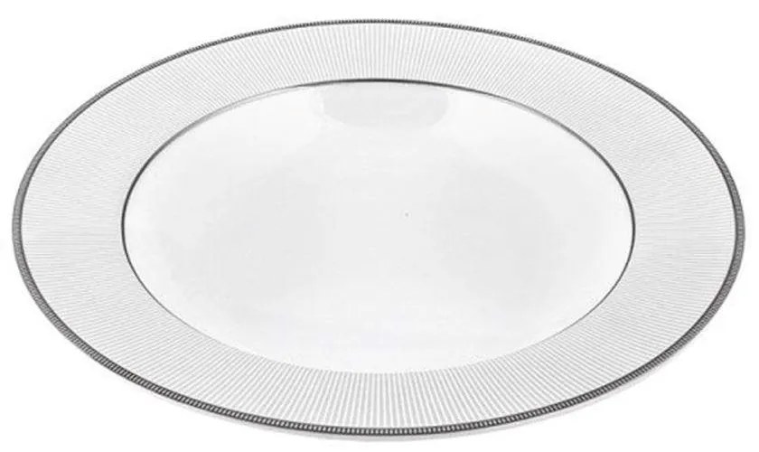 Πιάτο Βαθύ Classic Stripes PR17310202 Φ23cm Black-White Oriana Ferelli® Porcelain