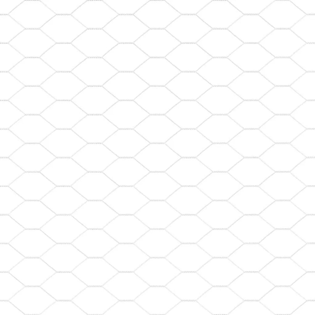 vidaXL Φράχτης Εξαγώνου Ασημί 1,2 x 100 m Γαλβανισμένος χάλυβας