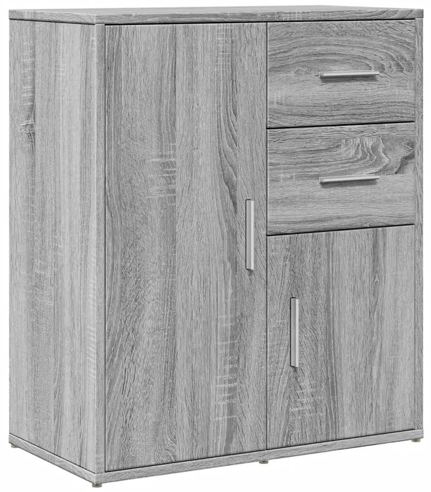 vidaXL Βοηθητικά Ντουλάπια 2 τεμ. Γκρι Sonoma 60x31x70 εκ. Επεξ. Ξύλο
