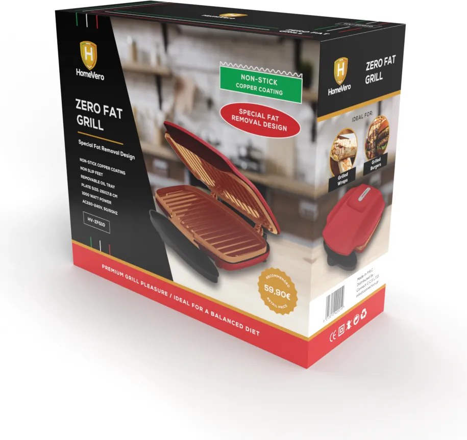 HOMEVERO ZERO FAT GRILL