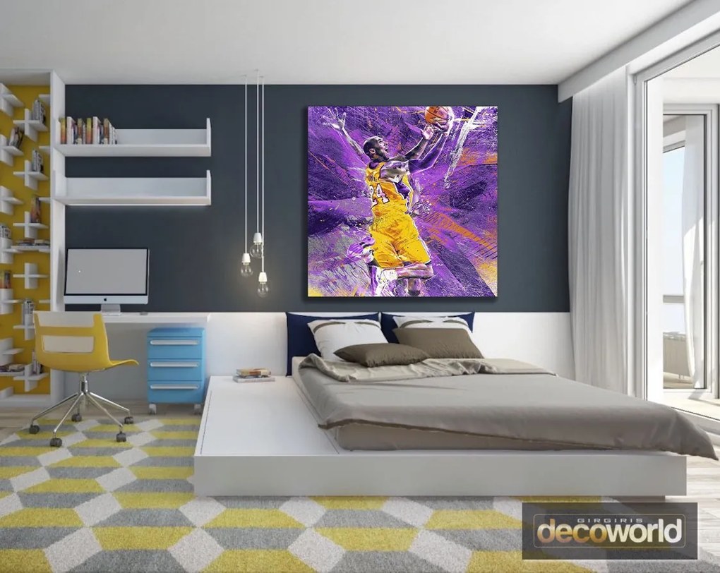 Πίνακας σε καμβά NBA Kobe Bryant KNV689 80cm x 80cm