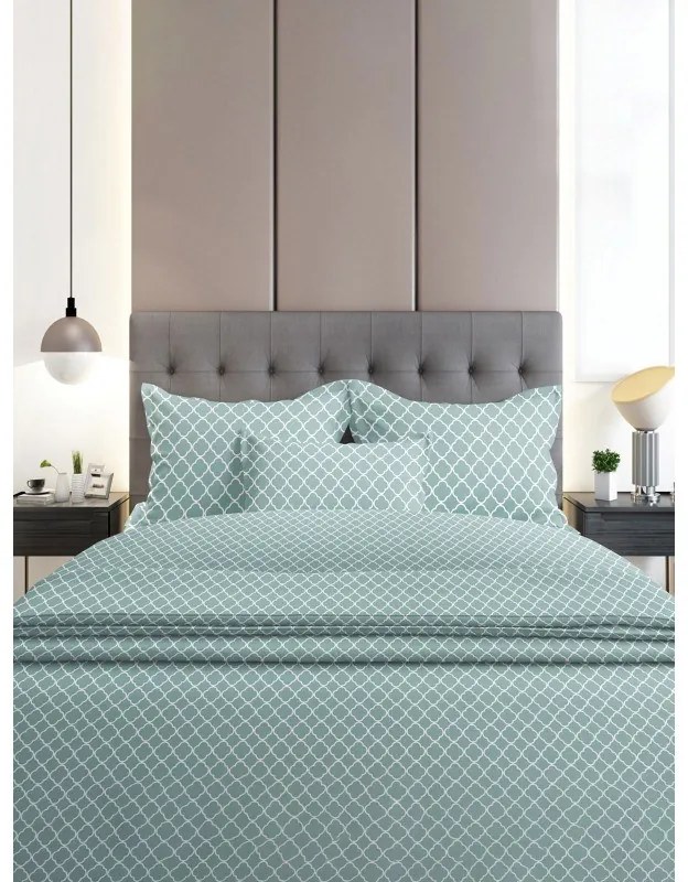 Σετ Σεντόνια Flannel 530 Aqua Διπλό (200x260)