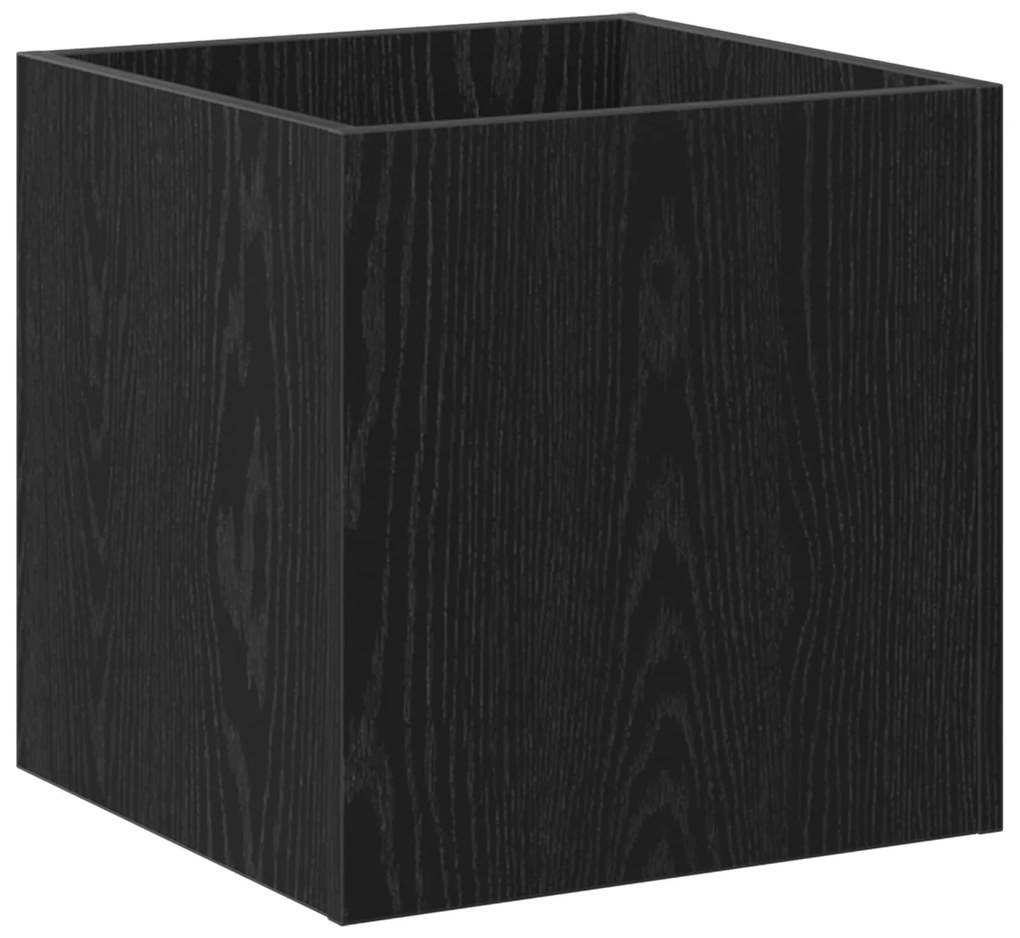 vidaXL Κιβώτιο Φυτών Μαύρο Δρυς 40x40x40 εκ Κατασκευασμένο Ξύλο