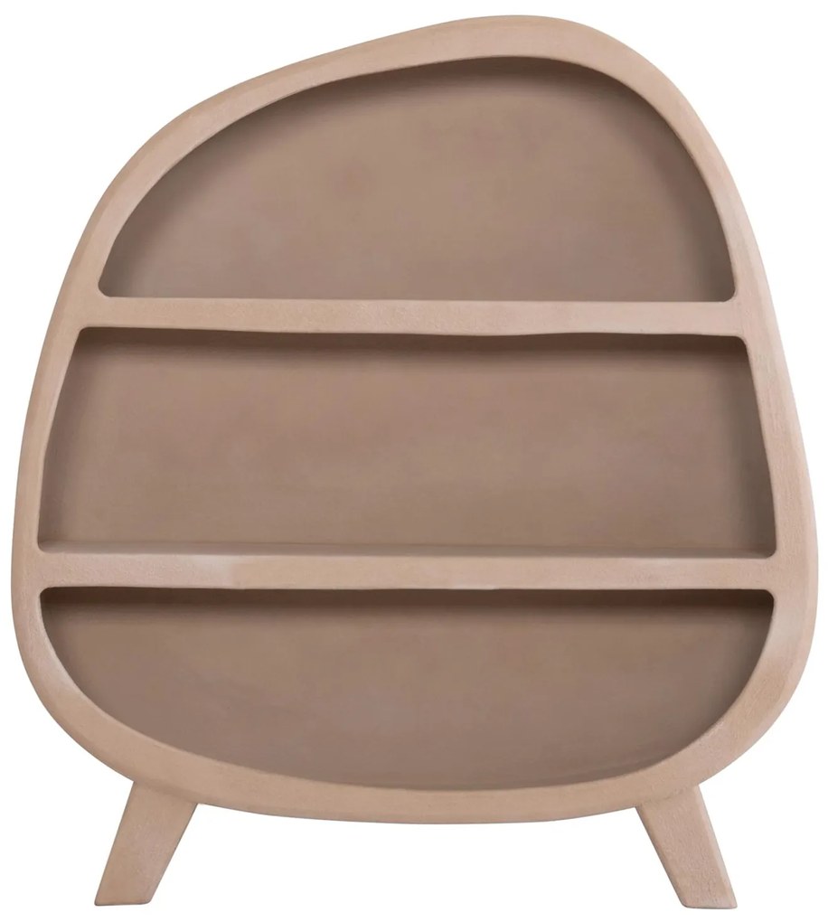 ΡΑΦΙΕΡΑ ΣΕΙΡΑ SANTORINI  MDF ΣΕ ΚΑΦΕ ΧΡΩΜΑ 120x38x133Υεκ.