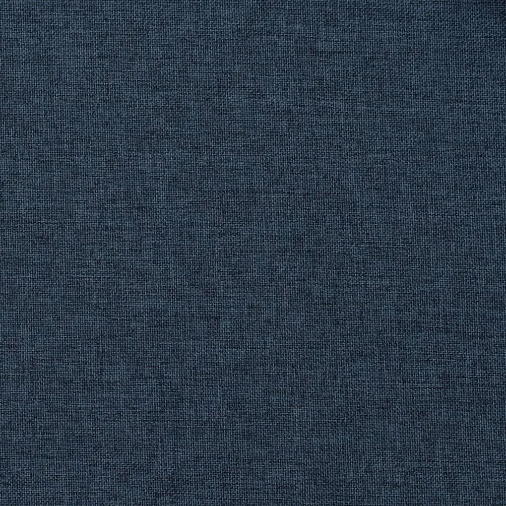 Κουρτίνες Συσκότ. με Γάντζους/'Οψη Λινού 2 τεμ Μπλε 140x175 εκ. - Μπλε