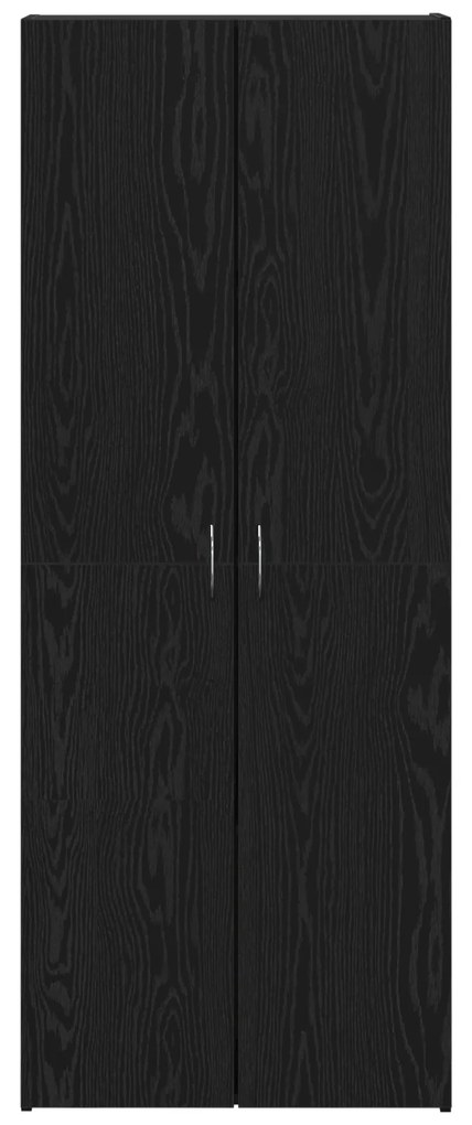 vidaXL Υψηλή Καρτέλα Μαύρης Οξιάς - 60 x 32 x 153 εκ. - Επεξεργασμένο ξύλο