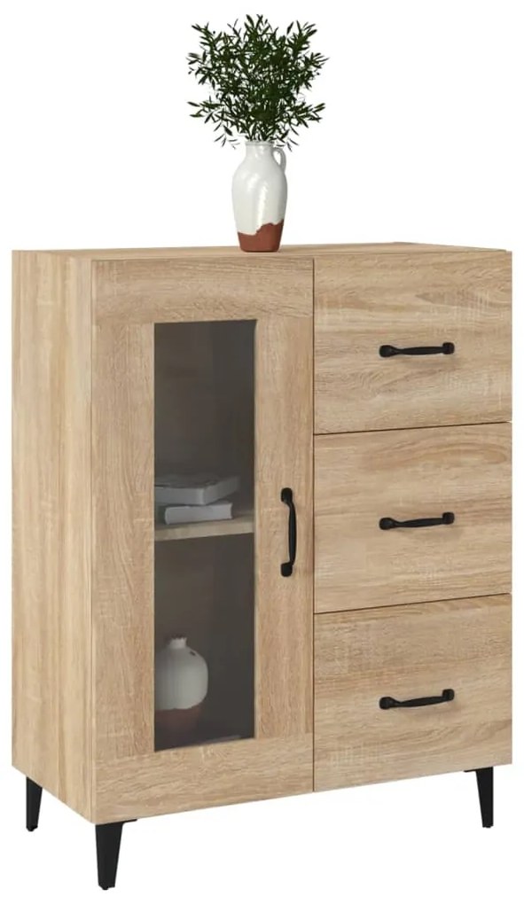 vidaXL Ντουλάπι Sonoma Δρυς 69,5 x 34 x 90 εκ. από Επεξεργασμένο Ξύλο
