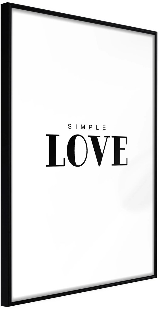 Αφίσα - Simple Love - 20x30 - Μαύρο - Χωρίς πασπαρτού