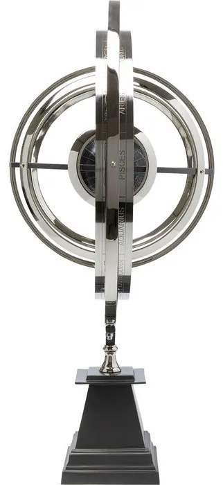 Διακοσμητικό Επιτραπέζιο Armillary Ασημί - Μαύρο 56x81,5 εκ. 56x52x81.5εκ - Μαύρο