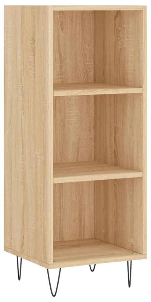 vidaXL Μπουφές Sonoma δρυς 34,5 x 34 x 180 εκ. από Επεξεργασμένο Ξύλο