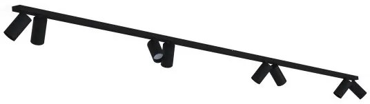 Σποτ Φωτιστικό Ράγας 8xGU10 10W IP20 Mono 2x150 Nowodvorski-7720-Μαύρο 7720