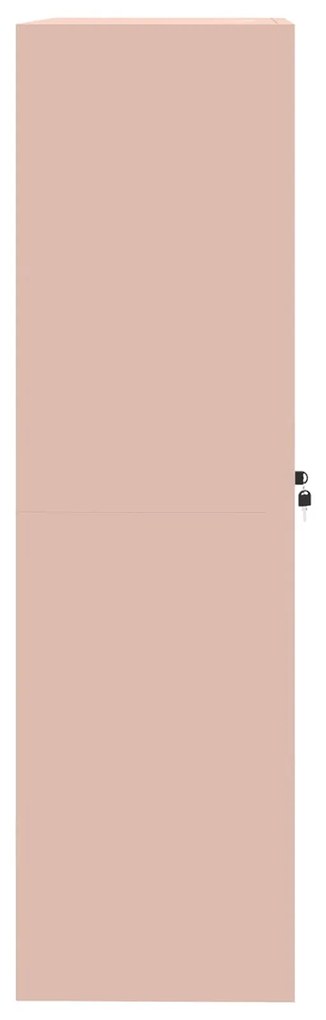 vidaXL Ντουλάπι αποθήκευσης με αποθήκευση 2 pcs Ροζ 90 x 40 x 140 cm