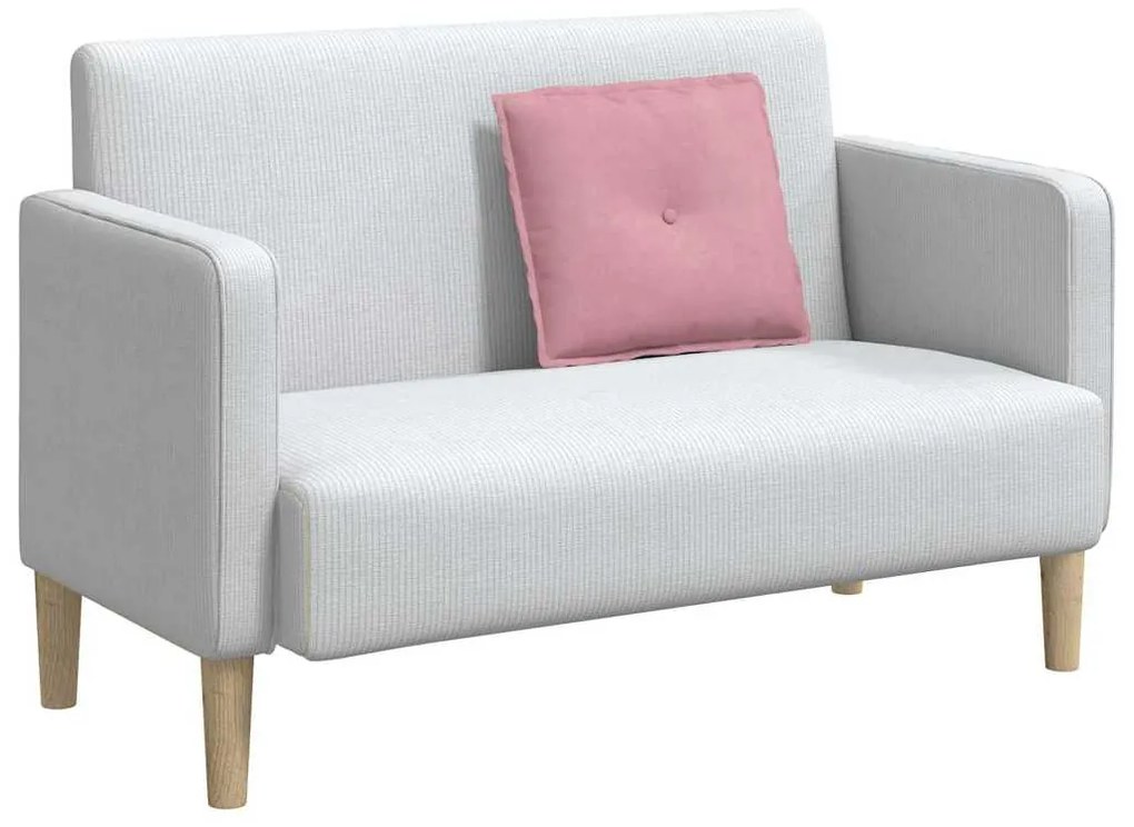 vidaXL Μαξιλάρι Πλάτης Ροζ 50 x 45 εκ. Υφασμάτινο Κορντουρά