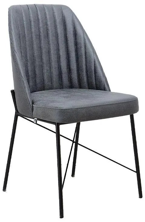 Καρέκλα Τραπεζαρίας Colette Fylliana Γκρί 48x47x83εκ. 2αδα 48x47x83 εκ.