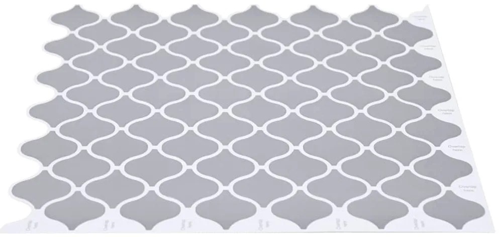 vidaXL Tile Λαμπτήρα 20 pcs Γκρι 27 x 27 εκ. Πολυουρεθάνη και PET