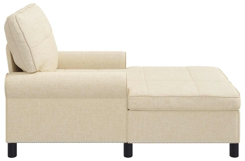 vidaXL Χαλάρωση με μαξιλάρι Κρεμ 91 x 157 x 91 εκ. ύφασμα