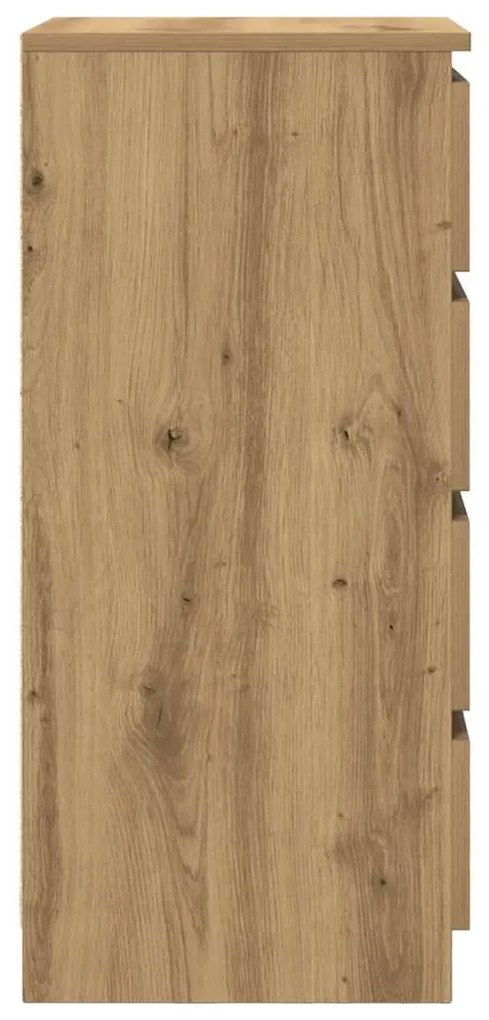 vidaXL Συρταριέρα με Συρτάρια Τεχνίτης Δρυς 37,5x35x99 εκ. Επεξ. Ξύλο