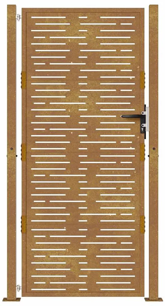 vidaXL Πόρτα Κήπου Τετράγωνη 100 x 175 εκ. από Ατσάλι Corten