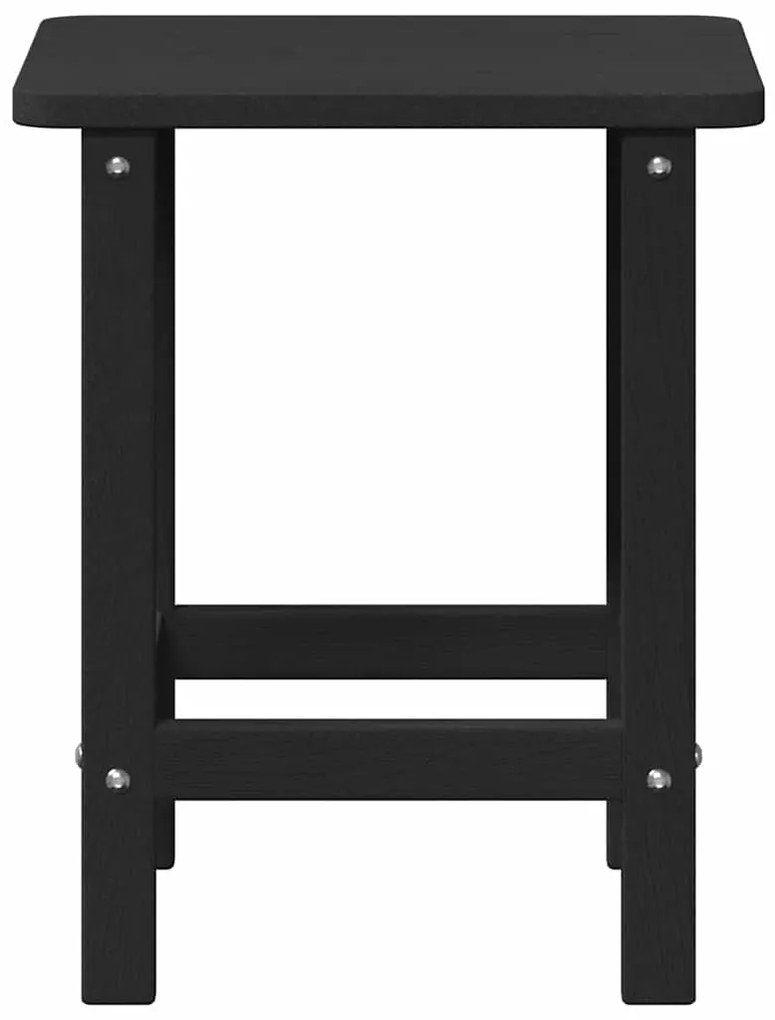 vidaXL Πλευρικό Τραπέζι Adirondack Μαύρο 38x38x45 εκ. HDPE