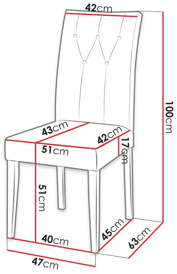 Καρέκλα Marcia S67 BK-Sapio milo