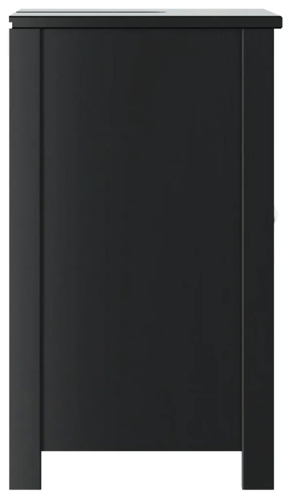 vidaXL Ντουλάπι Νιπτήρα BERG Μαύρο 60 x 34 x 59 εκ. Μασίφ Ξύλο Πεύκου