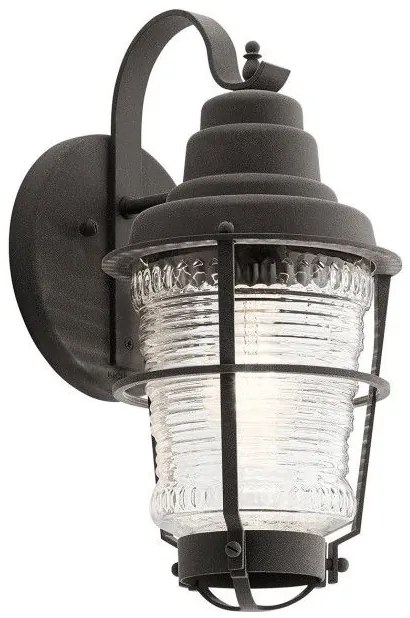 Απλίκα Φωτιστικό Τοίχου E27 60W IP44 Μαύρο Chance Harbor QN-CHANCE-HARBOR-S Elstead QN-CHANCE-HARBOR-S Μαύρο