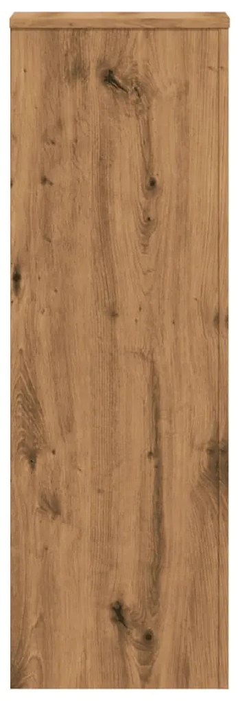 vidaXL Βάσεις Φυτών Αρτισιανή Δρυς 33x33x100 εκ. Επεξ. Ξύλο