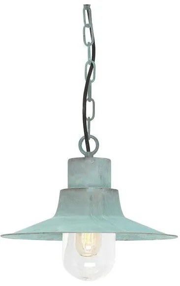 Κρεμαστό Φωτιστικό Οροφής 1xE27 ΙΡ44 Sheldon Elstead Lighting-SHELDON-CH-V-Σιέλ/Βεραμάν/Μέντα SHELDON-CH-V