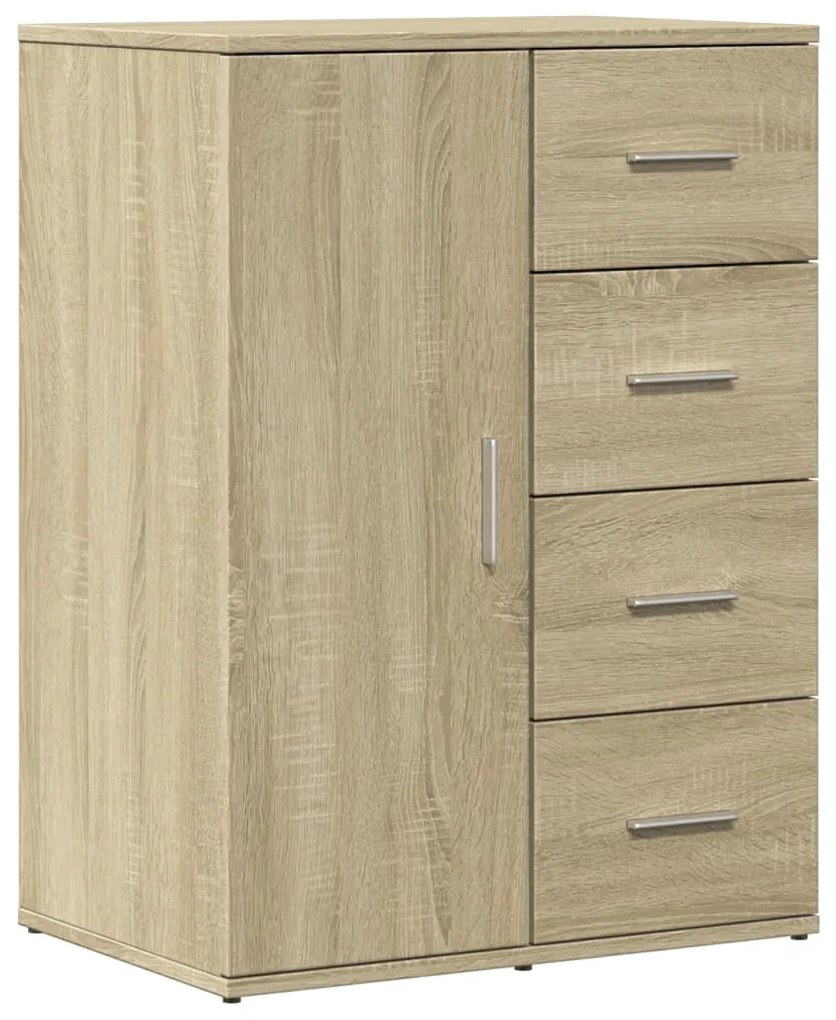 vidaXL Βοηθητικό Ντουλάπι 2τεμ. Sonoma Δρυς 59x39x80 εκ. Επεξεργ. Ξύλο