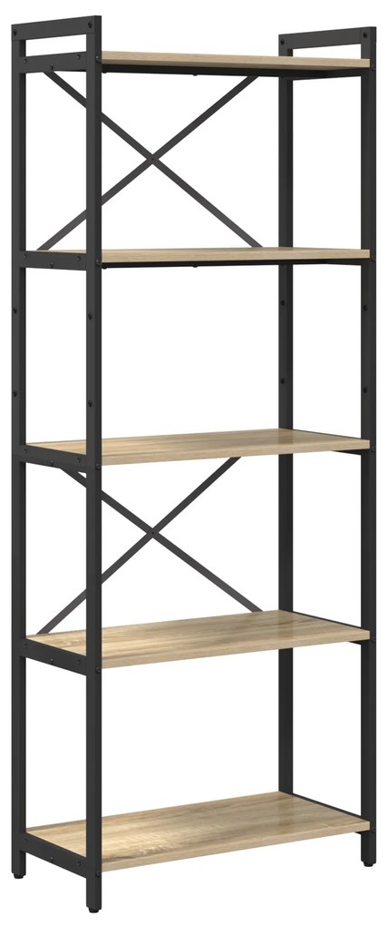 vidaXL Βιβλιοθήκη Sonoma Δρυς 60 x 30 x 153 εκ Επεξεργασμένο ξύλο