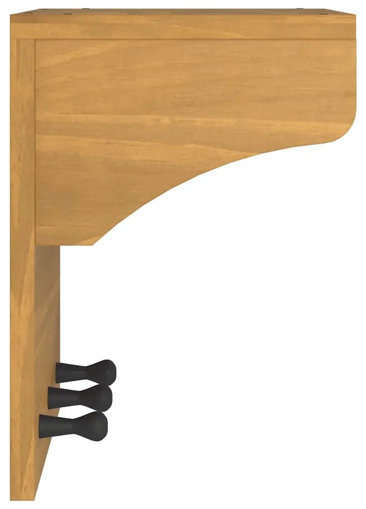 vidaXL Επίτοιχη κρεμάστρα παλτών SANDNES 43x30x42 εκ. Πεύκο μασίφ ξύλο