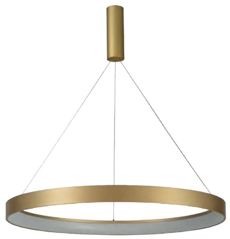 Φωτιστικό Οροφής 77-8147 Led 60cm Amaya Gold Mat Homelighting Αλουμίνιο,Ακρυλικό