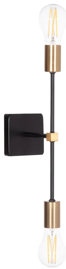 Απλίκα Τοίχου SABER2 C4465 Μέταλλο Μαύρο - Χρυσό 10x14x41Υ εκ. 10x14x41 εκ.