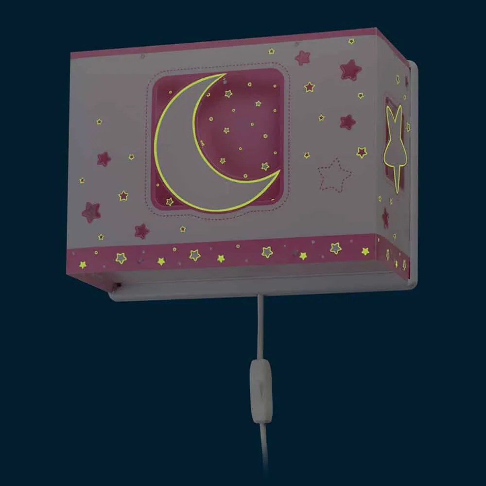 MoonLight Pink απλίκα τοίχου διπλού τοιχώματος (63238[S]) - 63238S - 63238S