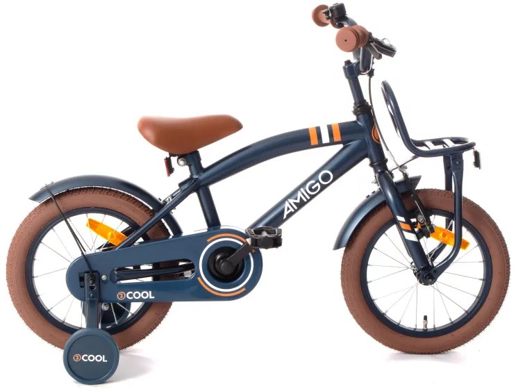 2Cool 14 Inch 24 cm Boys Coaster Brake BlueAMIGO