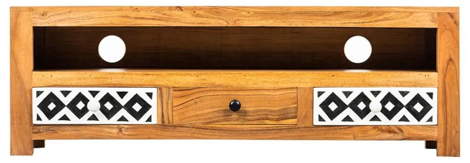 TRIBE TV STAND ΚΑΡΥΔΙ ΠΟΛΥΧΡΩΜΟ 120x30xH40cm - 05-0311