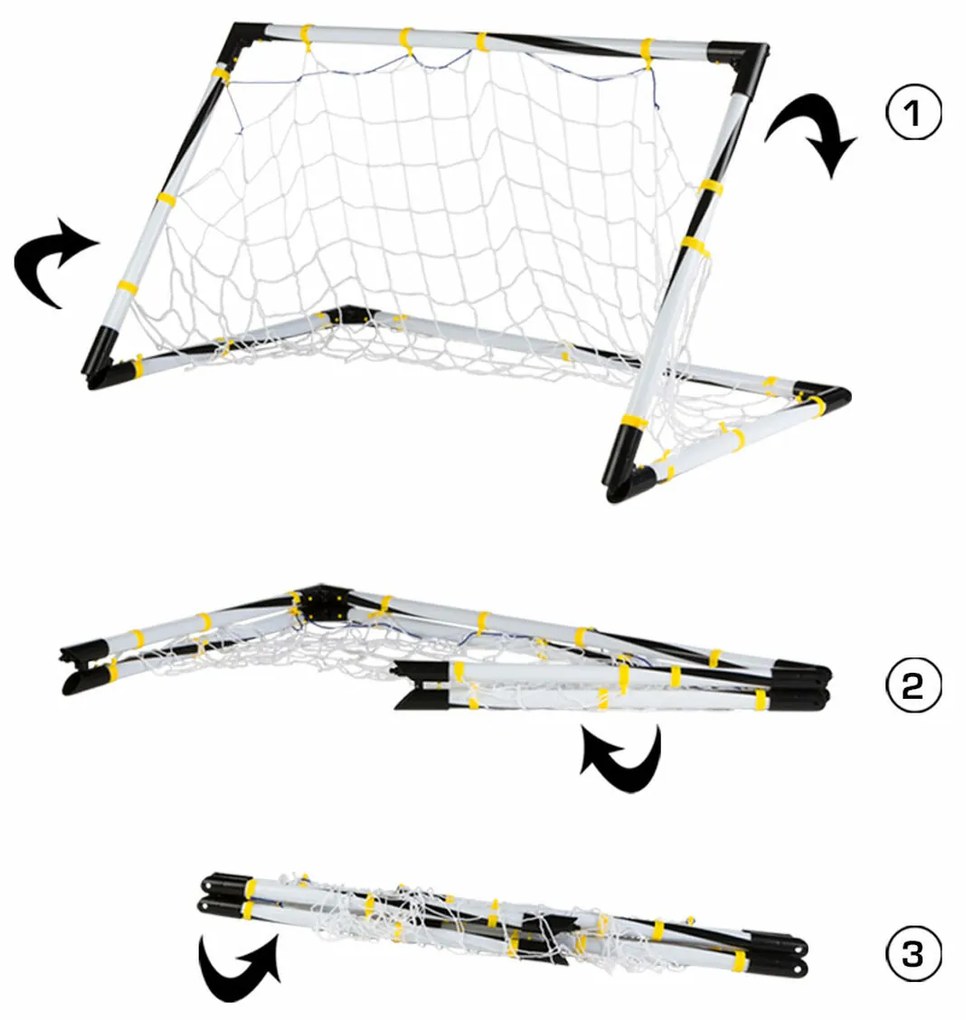 Τέρμα Ποδοσφαίρου Colorbaby Εύκαμπτο 100 x 70 x 70 cm (x2)