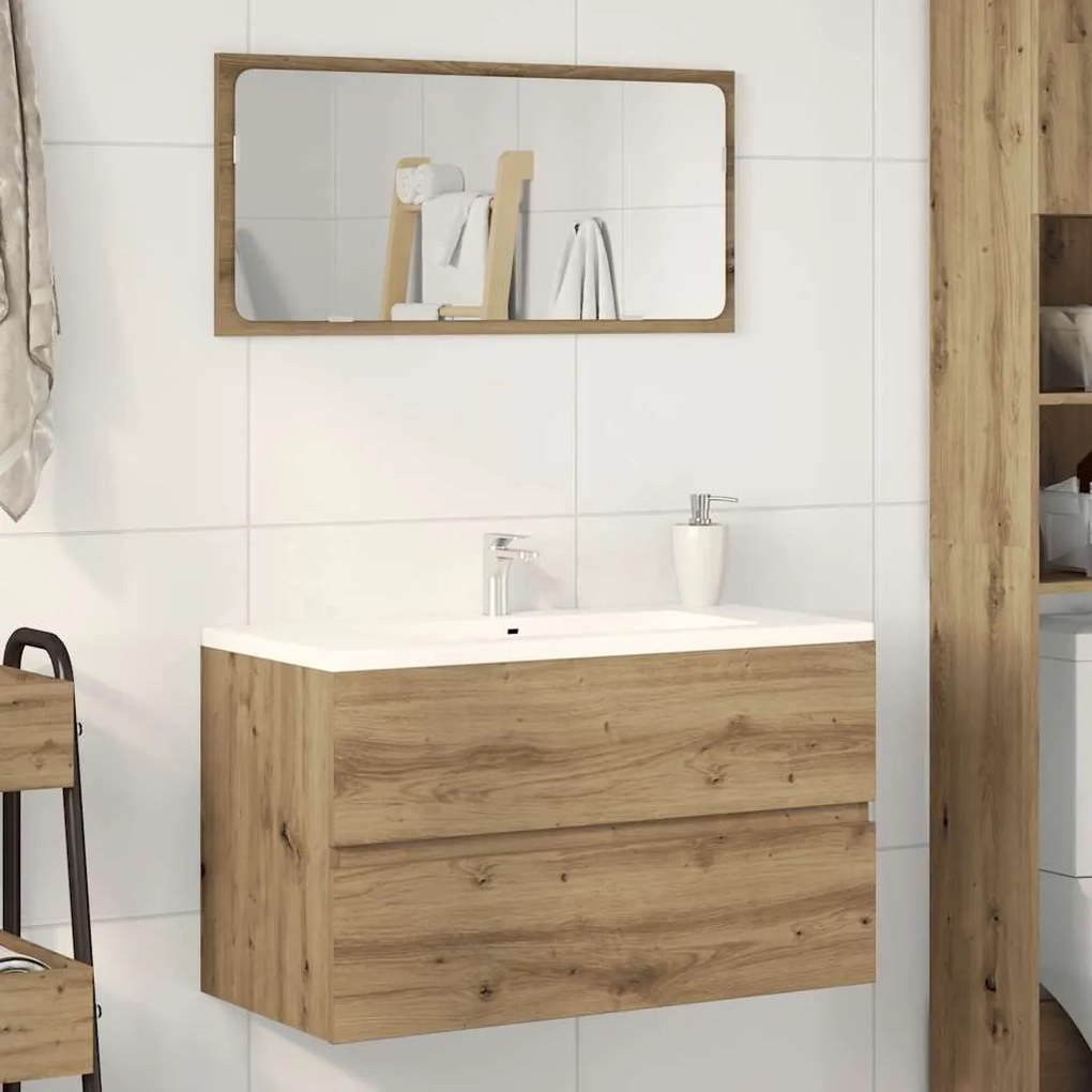 vidaXL Ντουλάπι Μπάνιου Κρεμαστό Παλ. Ξύλο 80x38,5x45 εκ. από Επ. Ξύλο